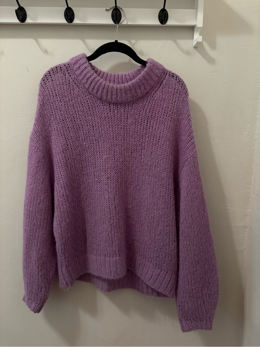 And Other Stories Lilac Cozy Knit Crewneck Sweater - Women